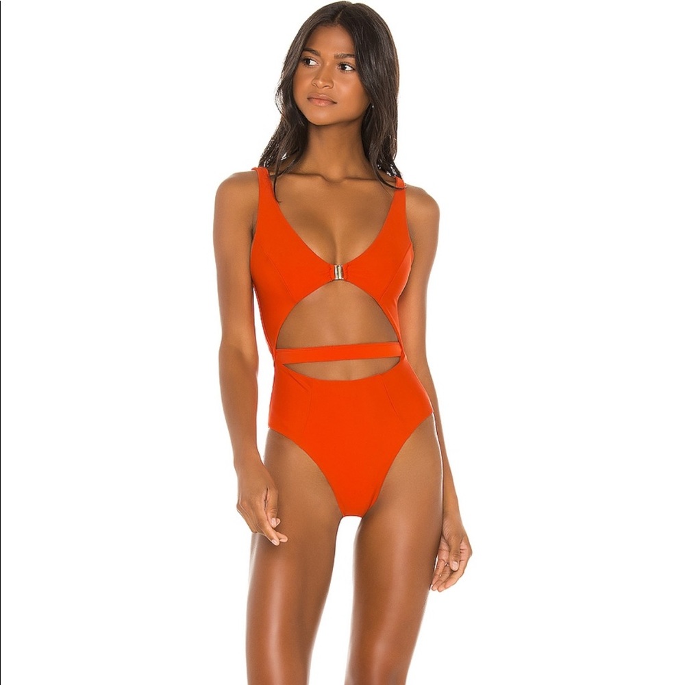 NWT Revolve Gin One Piece in Hot Papaya